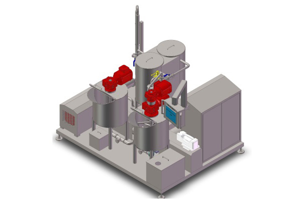 Compact Batter Mixing System for Chiffon Cake